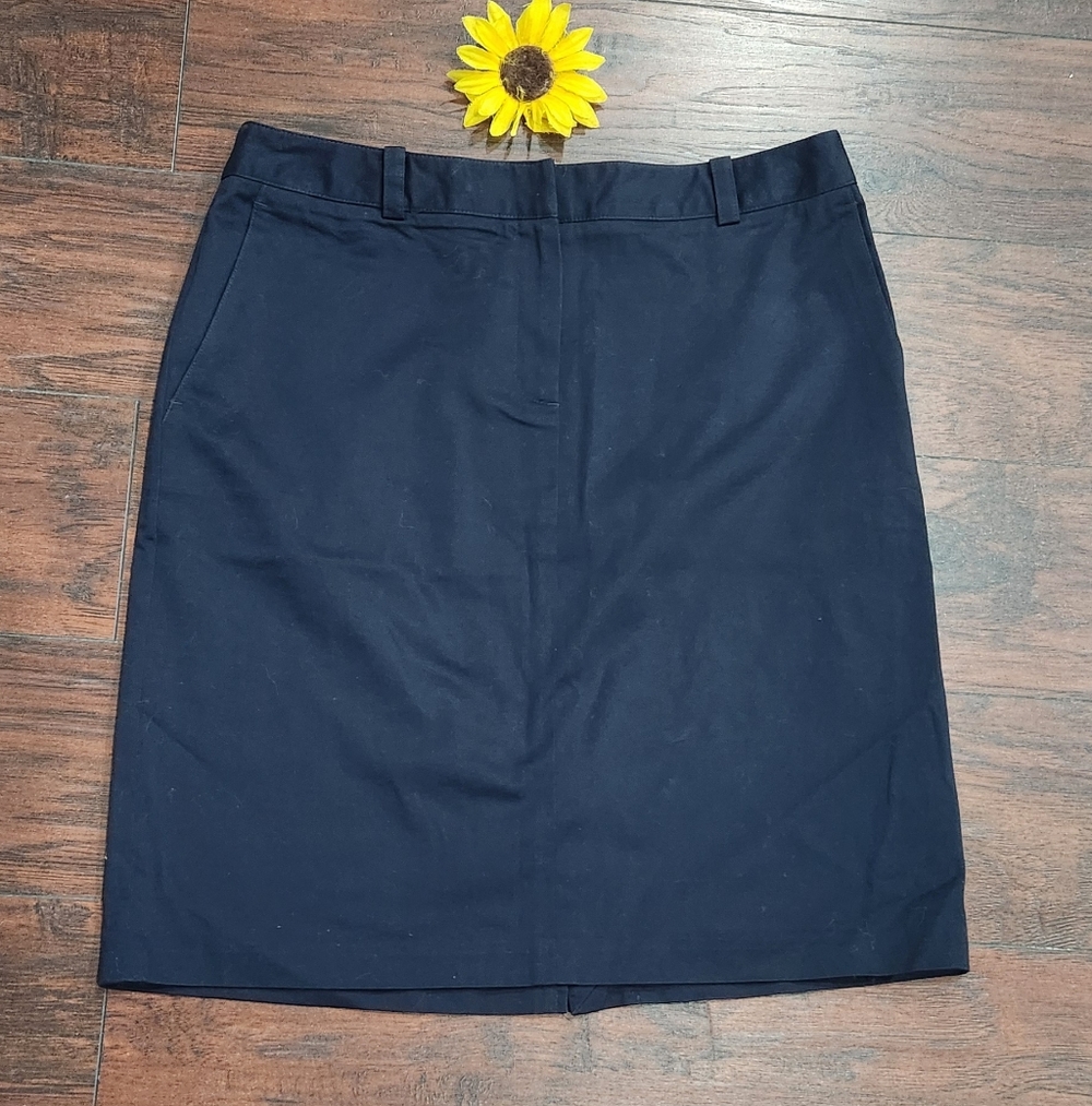 Brooks BROTHERS A-Line Cotton Faille SKIRT 💥 - Picture 2 of 8